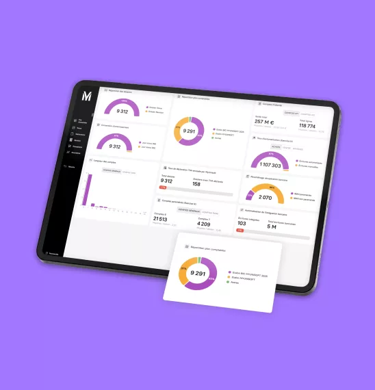 Interface MyUnisoft destinée aux cabinets d’expertise comptable pour gérer la production, les clients et les données comptables
